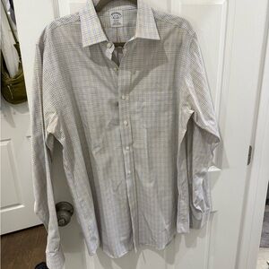 Brooks Brothers Yellow and Blue Check Dress Shirt